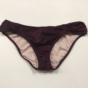 VS Ruched Side Bikini Dark Orchid Small